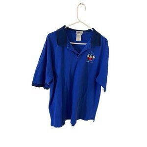 Walt Disney World Men's Collared Polo Short Sleeve Mickey Embroidered Shirt - XL